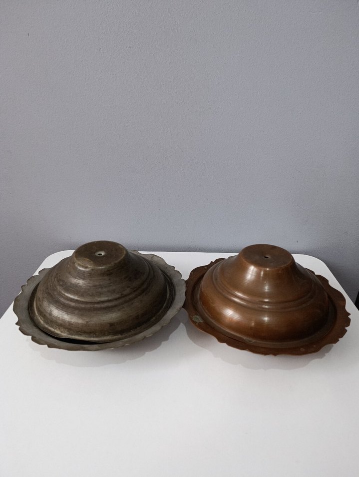 Gri Metal Tabak ve Kase Seti - Görsel 3