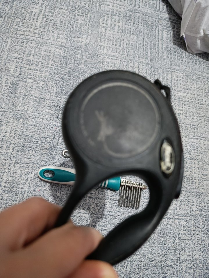 Gri Tasma, Yeşil Poop Torbası ve Tüy Tarağı - Görsel 3