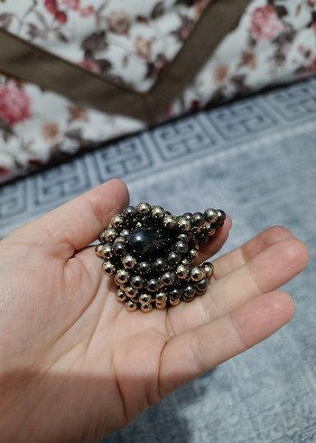 Gri Boncuklu Uzun Yılan Desenli Kadın Kolye - Görsel 9