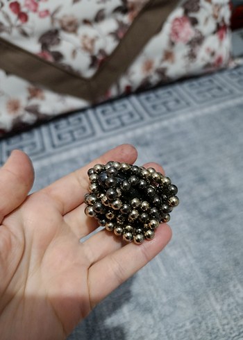 Gri Boncuklu Uzun Yılan Desenli Kadın Kolye - Görsel 8