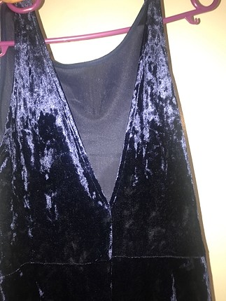 38 Beden H&M kadife gece elbisesi