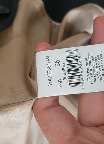Koton Koton klasik blazer ceket astarlı