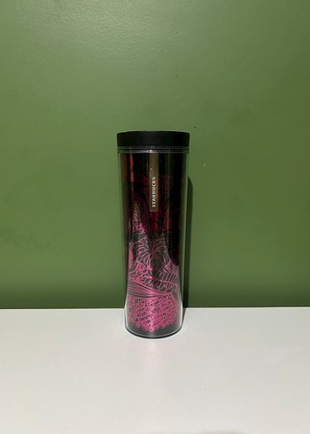 Starbucks Pembe Desenli Termos Bardak