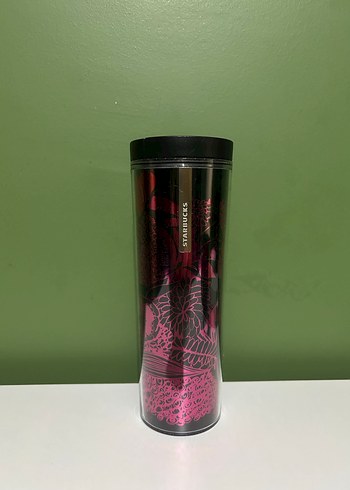 Beden Starbucks Pembe Desenli Termos Bardak