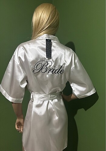 Diğer Saten Bride Gelin Sabahlığı