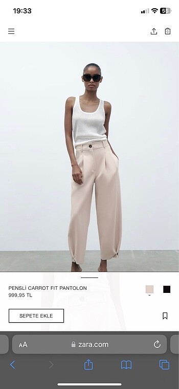 Zara Carrot pantolon