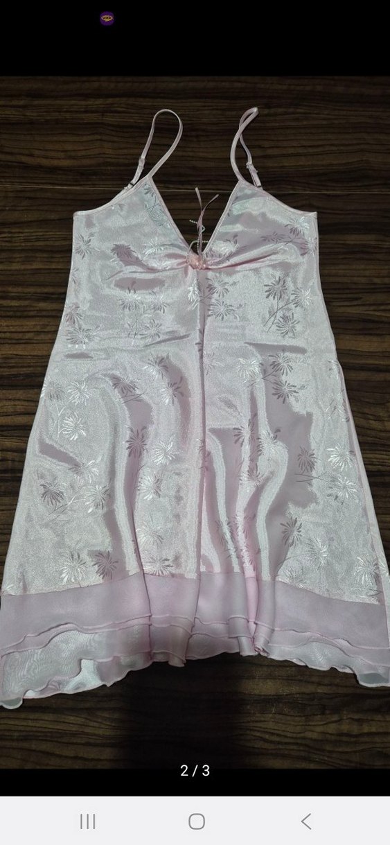 Pembe Kadın Gecelik - Görsel 2