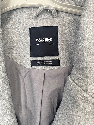 l Beden Pull & Bear Gri Kaban