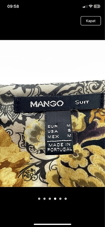 Mango çok şık bluz