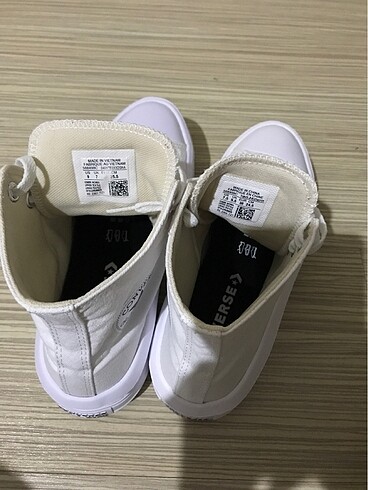 38 Beden beyaz Renk Yeni converse