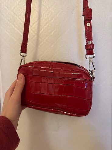  Beden Stradivarius Timsah Desenli Mini çanta