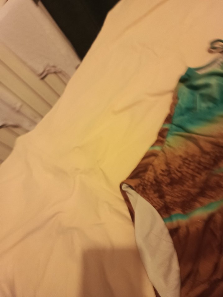 kom Bohem Tarzı Drapeli Batik Desenli Kadın Mayo - Görsel 3