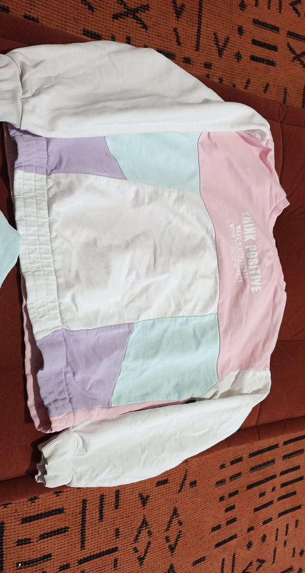 Rahat Kesim Pastel Renkli Kız Eşofman Takımı - Görsel 3