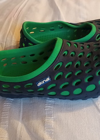 Koyu Yeşil Erkek plaj Kaydırmaz Terlik - Görsel 2