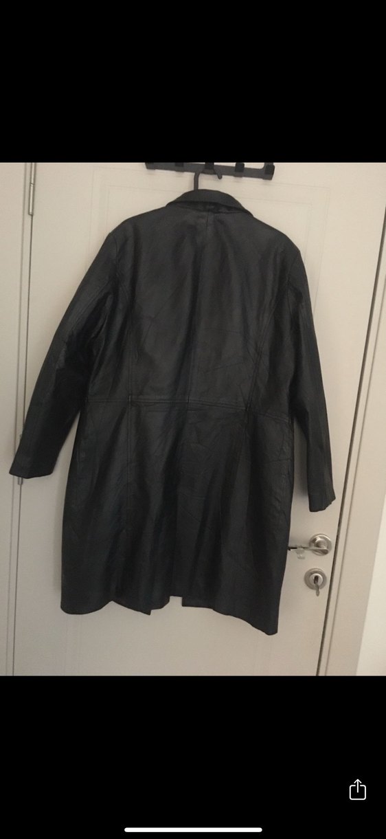 Uzun Deri Ceket - Görsel 2