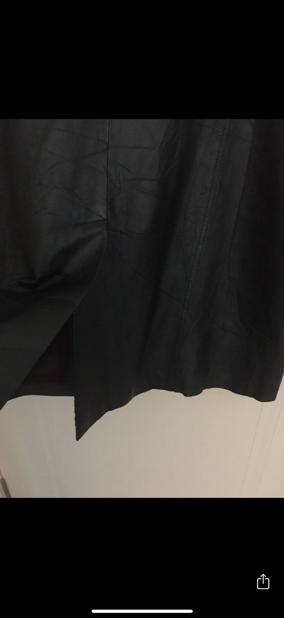 Uzun Deri Ceket - Görsel 3