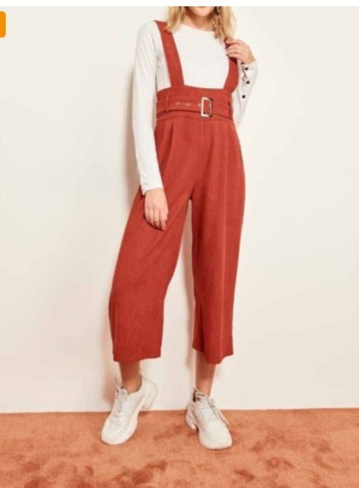 Trendyolmilla Kadife Tulum - Görsel 2