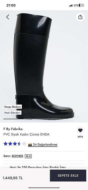 Fabrika yağmur çizmesi - Görsel 3