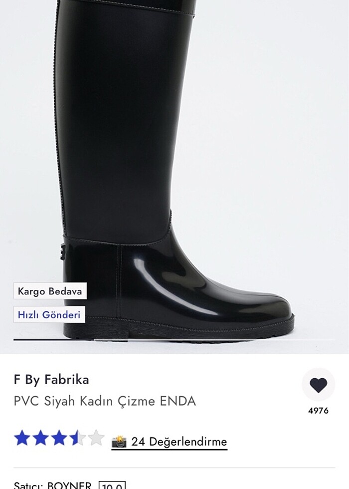 Fabrika yağmur çizmesi - Görsel 3