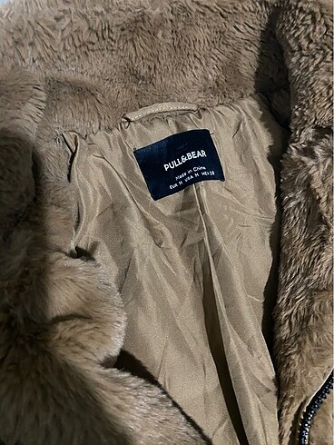 Pull and bear kürk mont - Görsel 2