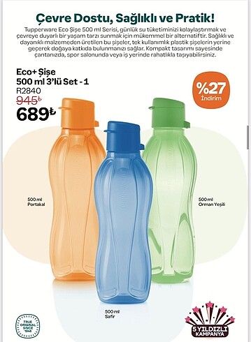 Tupperware su şişesi - Görsel 2