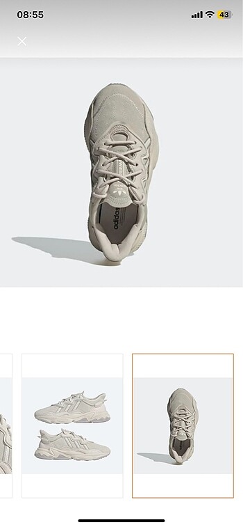38 Beden beyaz Renk Adidas ozweego
