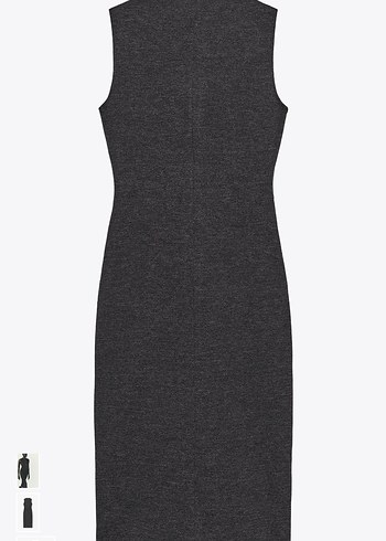 Zara düğmeli midi elbise - Görsel 2