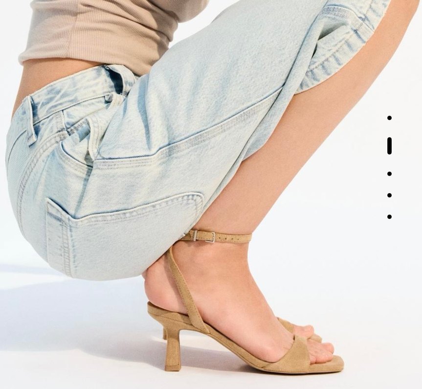 Bileği kemerli topuklu sandalet - Görsel 3