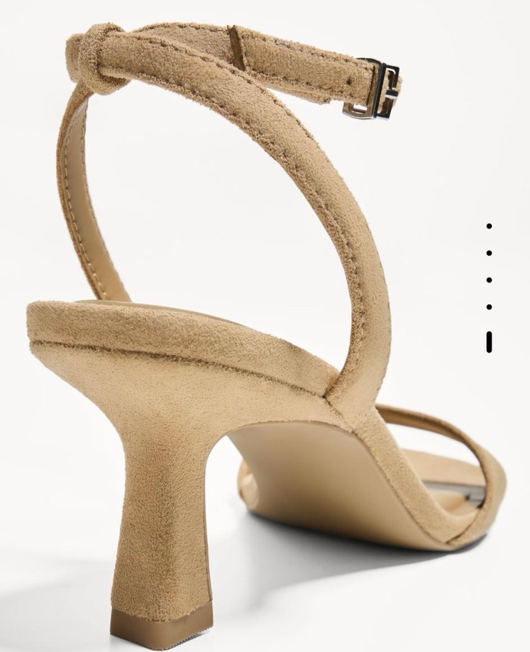 Bileği kemerli topuklu sandalet - Görsel 4