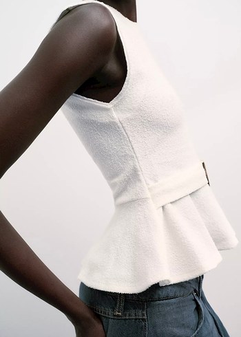 Zara peplum bluz - Görsel 2