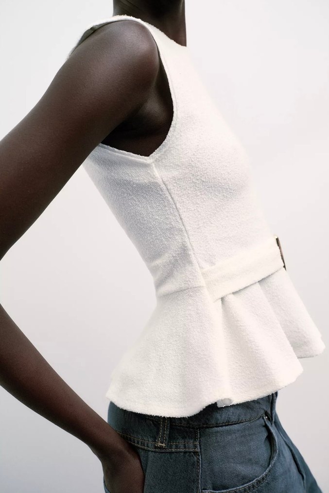 Zara peplum bluz - Görsel 2