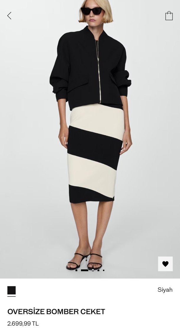 Mango oversize bomber ceket - Görsel 3