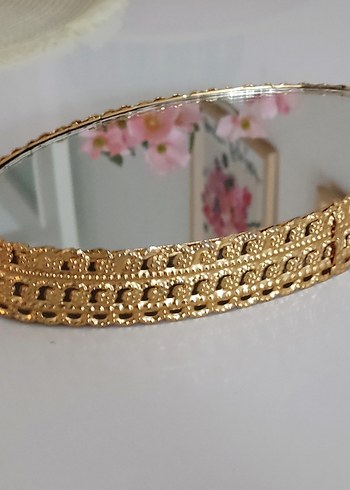 Beden aynalı Gold renk dekoratif aksesuar