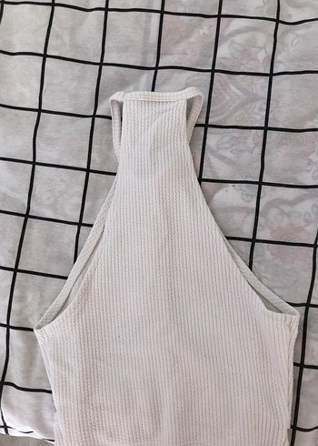 xs Beden Kadın V Yaka Atlet, Beyaz, Atletik Stil