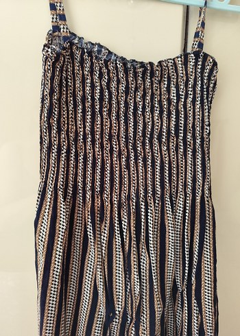 Bohem Tarzı Uzun Pilili Kadın elbise - Görsel 5