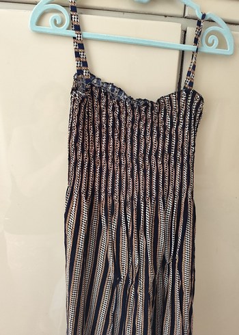 Bohem Tarzı Uzun Pilili Kadın elbise - Görsel 7