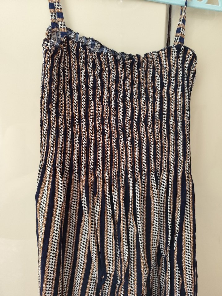 Bohem Tarzı Uzun Pilili Kadın elbise - Görsel 5