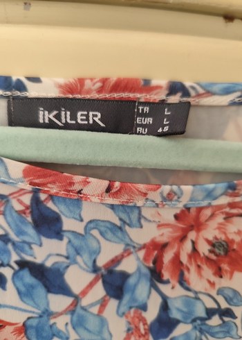 Çiçek Desenli Kısa Kollu Midi Elbise - Görsel 7