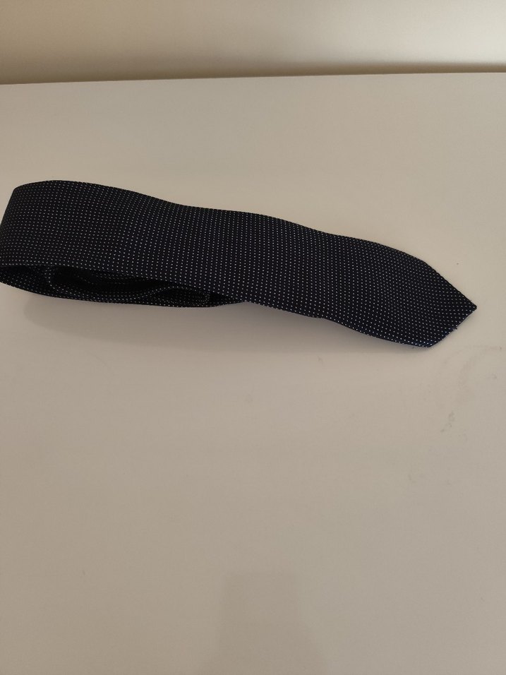 Klasik Siyah Desenli Erkek Kravat - Görsel 4