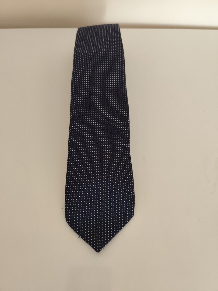 Klasik Siyah Desenli Erkek Kravat - Görsel 3