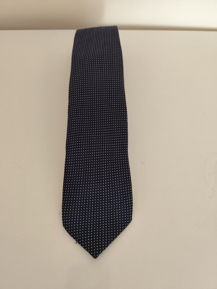 Klasik Siyah Desenli Erkek Kravat - Görsel 2