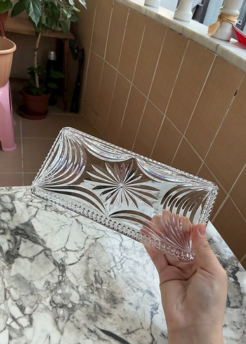  Beden kristal vintage tabak tepsi