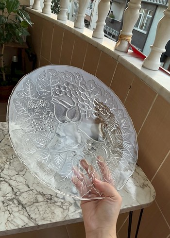 Beden Renk almankristali sunumluk tabak meyvelik