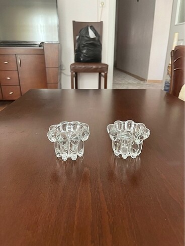 kristal şamdan mumluk