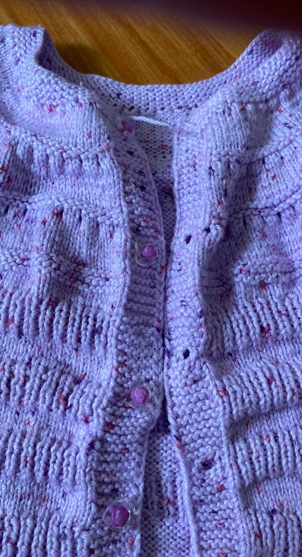 Kız Çocuk Mavi Örgü Kolsuz Yelek - Görsel 3