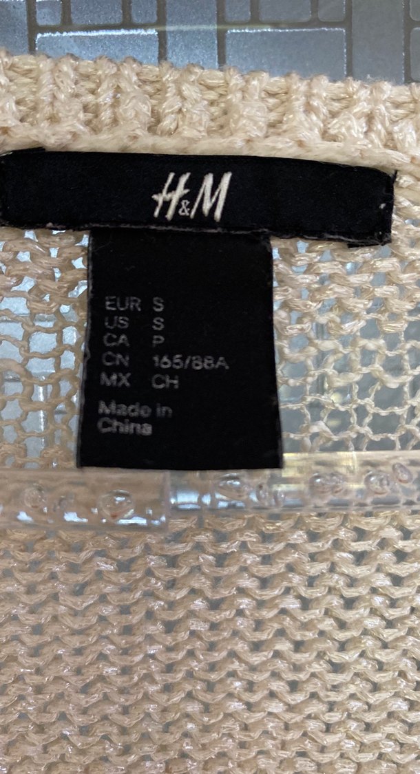 Bej Örgü Kadın Triko Kazak - Görsel 3