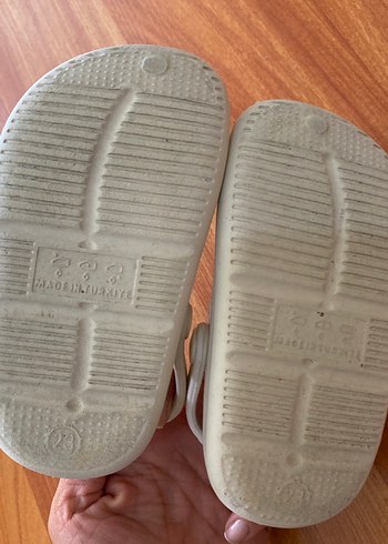 Beyaz Parlak Taşlı Kız Çocuk Terliği - Görsel 3