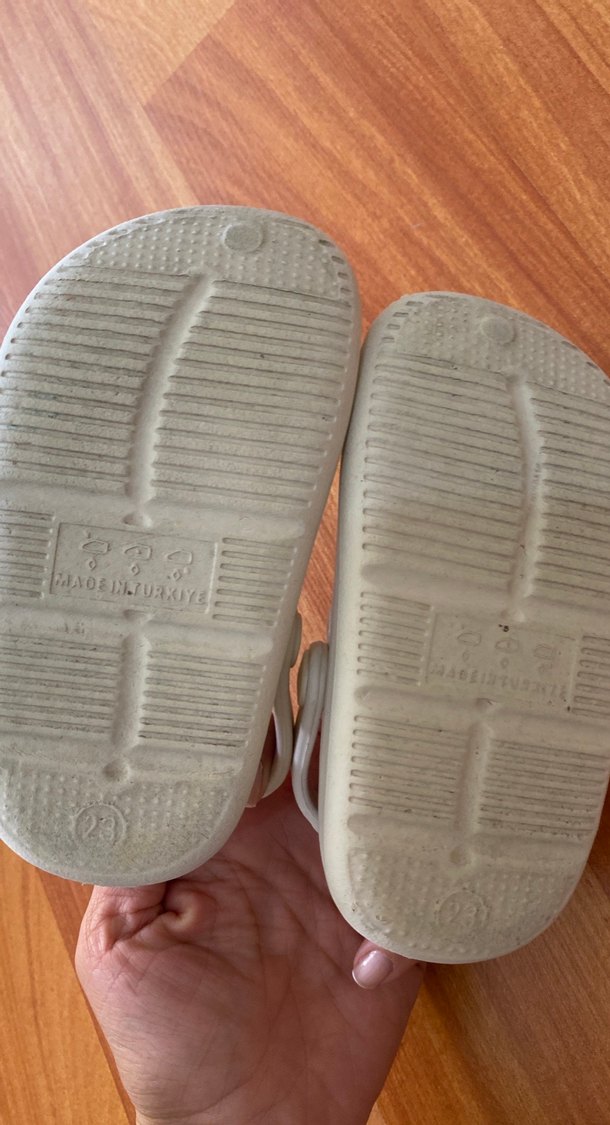 Beyaz Parlak Taşlı Kız Çocuk Terliği - Görsel 3