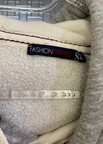 Gri Baskılı Kapüşonlu Kadın Sweatshirt - Görsel 6