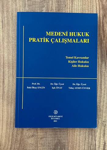 Medeni Hukuk Pratik Çalışmaları Kitabı